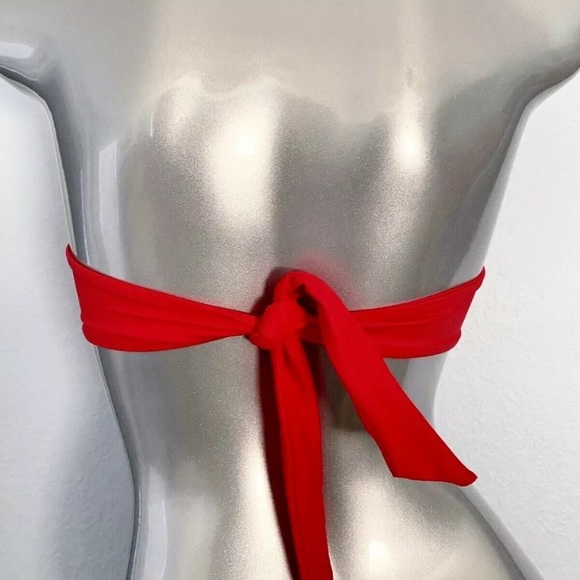 E07 Victoria Secret Pink Bikini Top XSmall Red - Picture 3 of 8